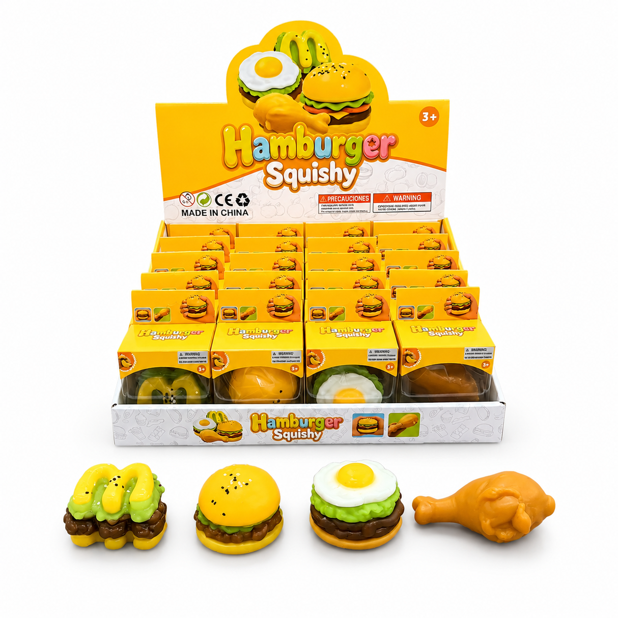 Hamburger / Drumstick Squishy Toy Assortment #SQSH262 (20PC)