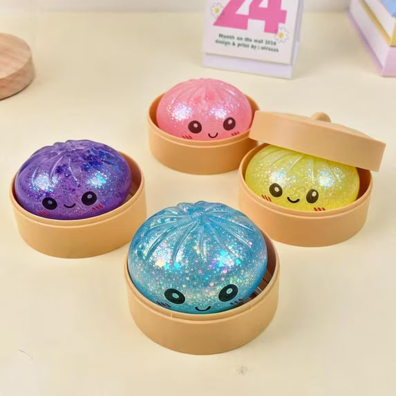 Squishy Sparkling Mini Mystery Dumpling Toy  #SQSH233 (24PC)