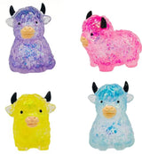 Glitter Cow Squishy Toy #SQZCOW (12PC)