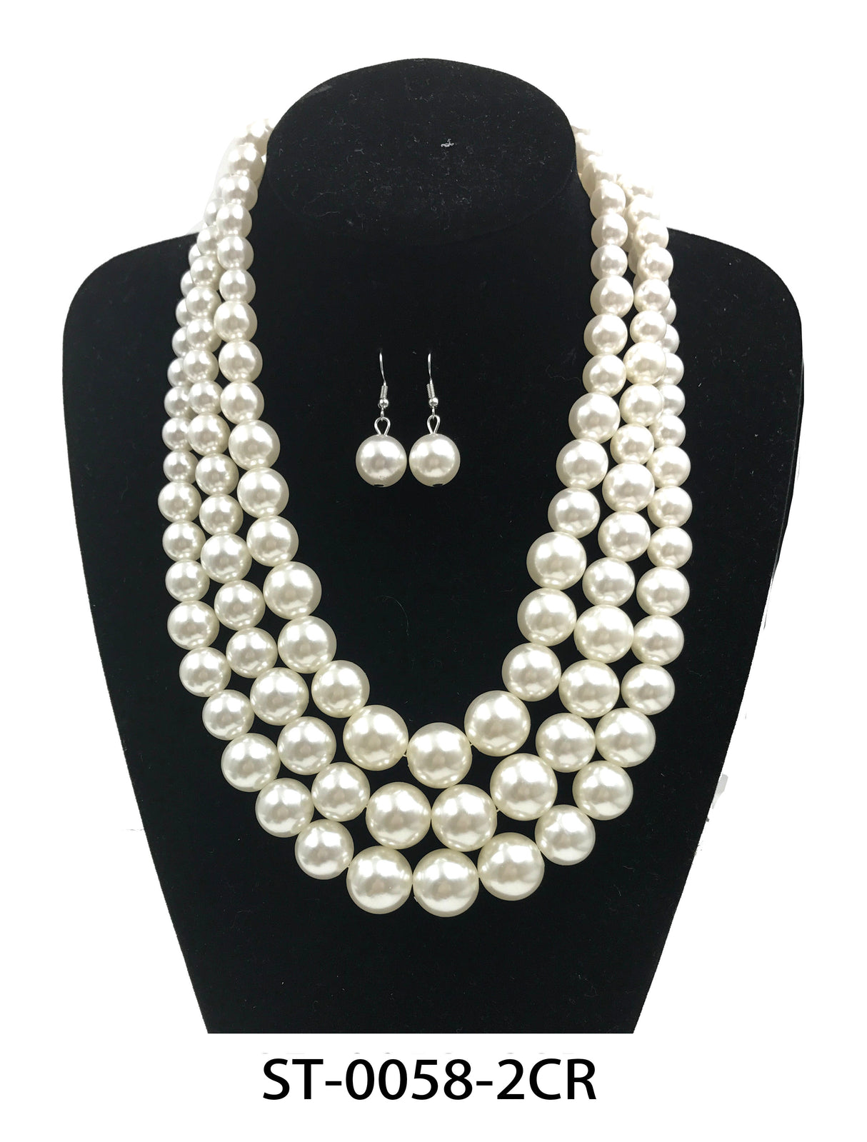 Fashion Pearl Necklace Set #ST-0058 - Multiple Colors (PC)