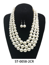 Fashion Pearl Necklace Set #ST-0058 - Multiple Colors (PC)