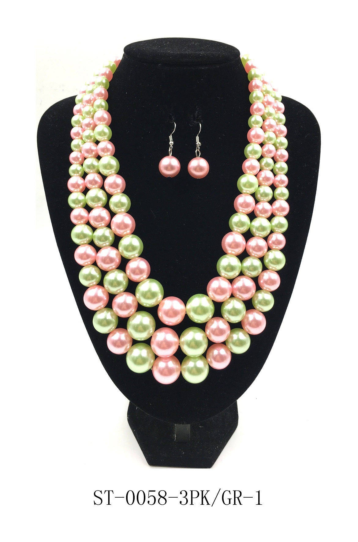 Fashion Pearl Necklace Set #ST-0058 - Multiple Colors (PC)