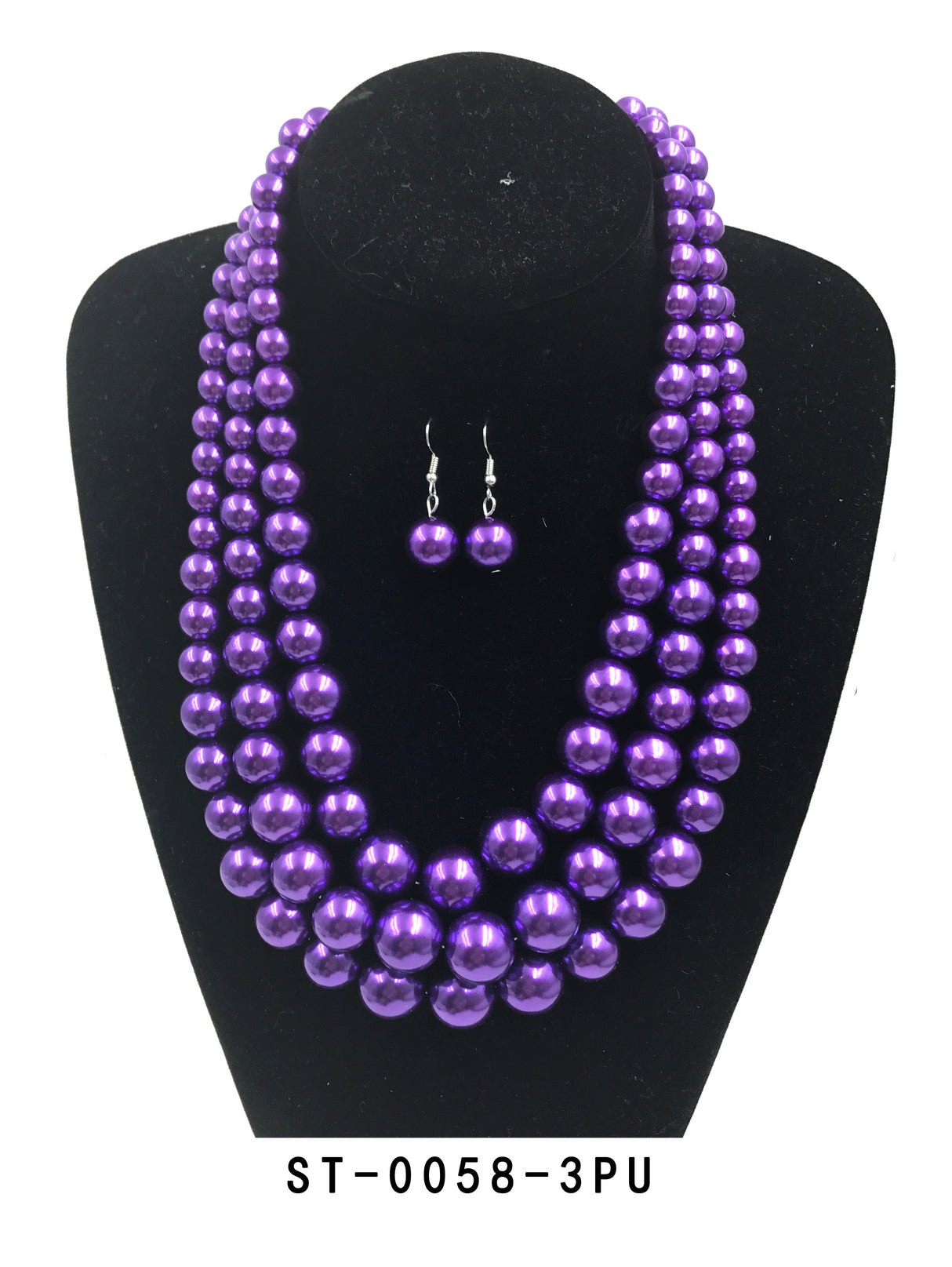Fashion Pearl Necklace Set #ST-0058 - Multiple Colors (PC)