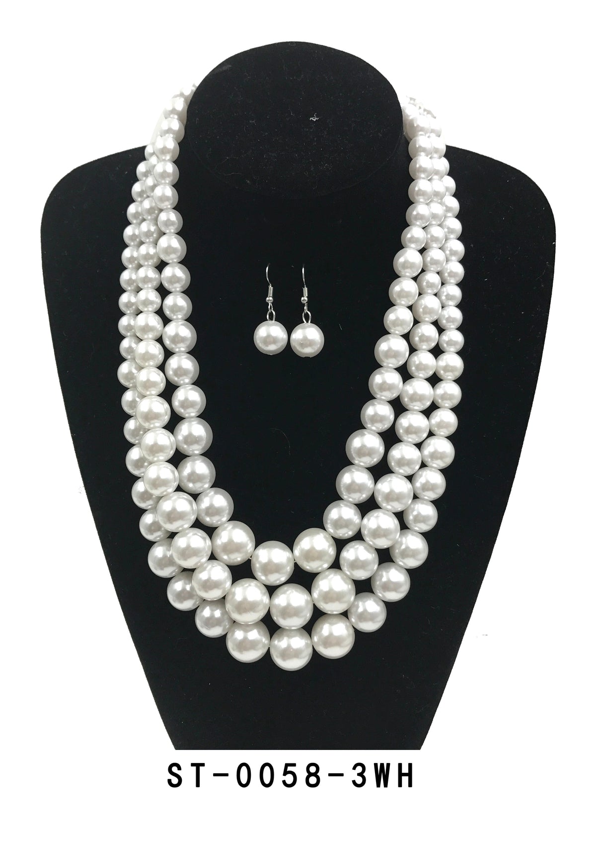 Fashion Pearl Necklace Set #ST-0058 - Multiple Colors (PC)