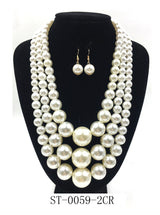 Fashion Pearl Necklace Set #ST-0059 - Multiple Colors (PC)