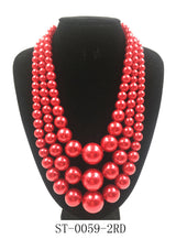 Fashion Pearl Necklace Set #ST-0059 - Multiple Colors (PC)