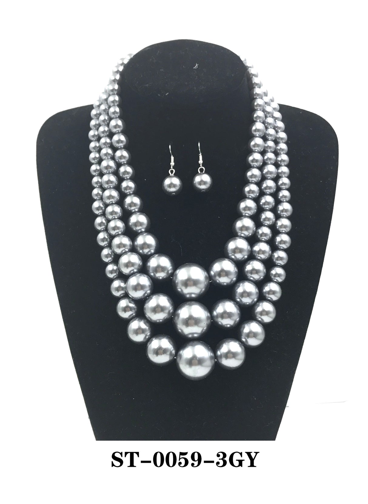 Fashion Pearl Necklace Set #ST-0059 - Multiple Colors (PC)