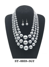 Fashion Pearl Necklace Set #ST-0059 - Multiple Colors (PC)