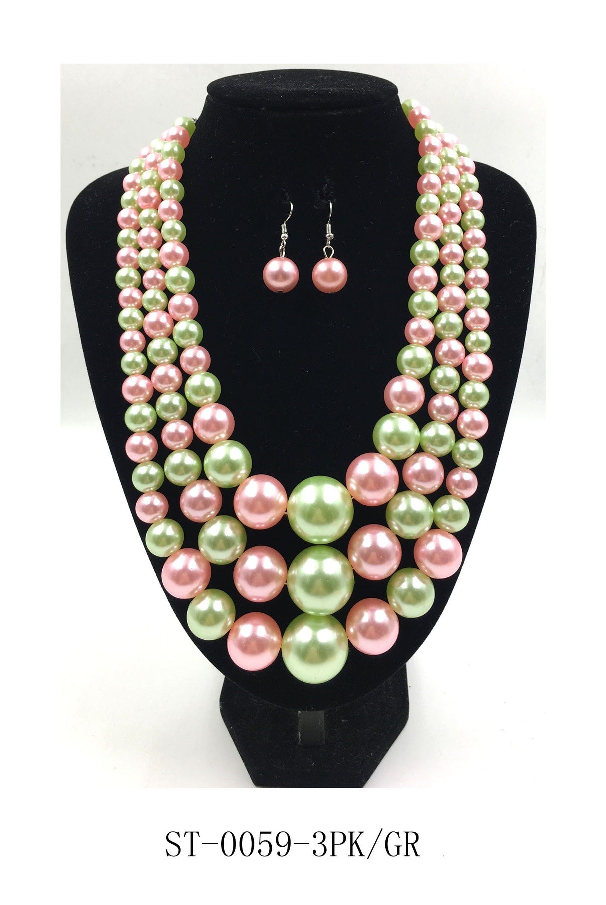Fashion Pearl Necklace Set #ST-0059 - Multiple Colors (PC)