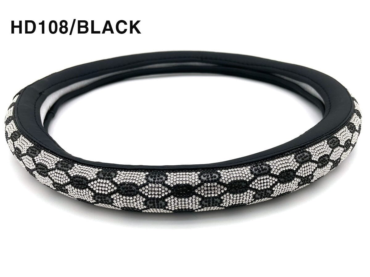 Fashion Steering Wheel Covers BLACK #HD108 (PC)