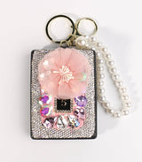 Fashion Flower Cosmetic Mirror Keychain #STMRRKC01 - Multiple Colors (PC)
