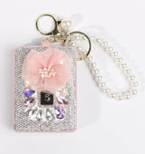 Fashion Flower Cosmetic Mirror Keychain #STMRRKC01 - Multiple Colors (PC)
