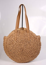 Fashion Circle Straw Bags #STRP - Multiple Colors (PC)