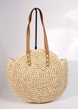 Fashion Circle Straw Bags #STRP - Multiple Colors (PC)