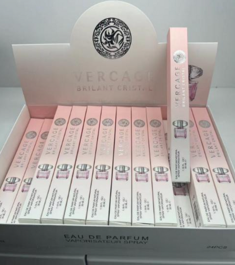 Luxury Travel Size Eau De Parfum Spray 1.18oz #Versacci Brilant Crystal