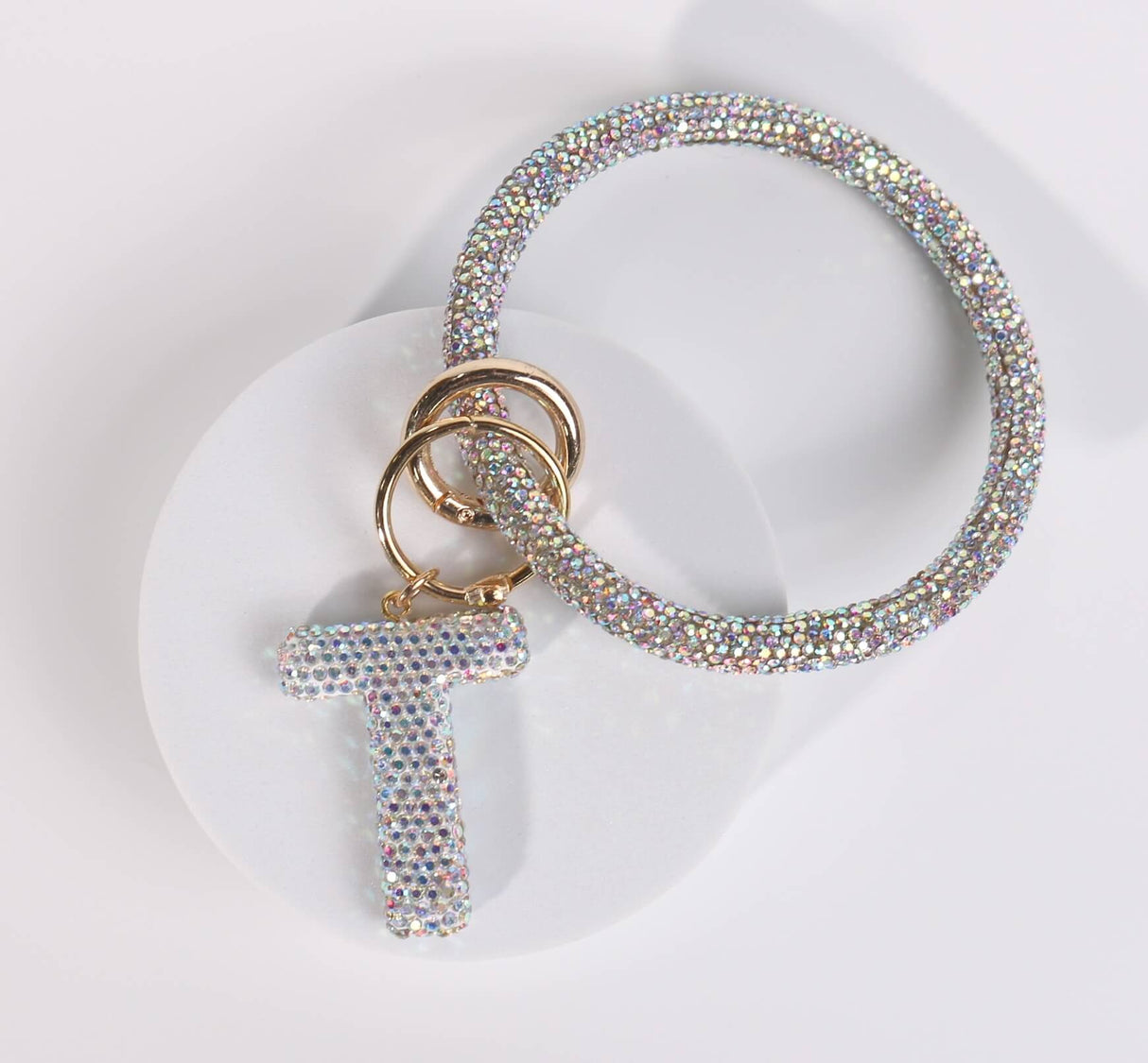 Fashion Wristlet Initial Keychain (PC)