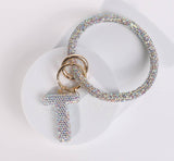 Fashion Wristlet Initial Keychain (PC)