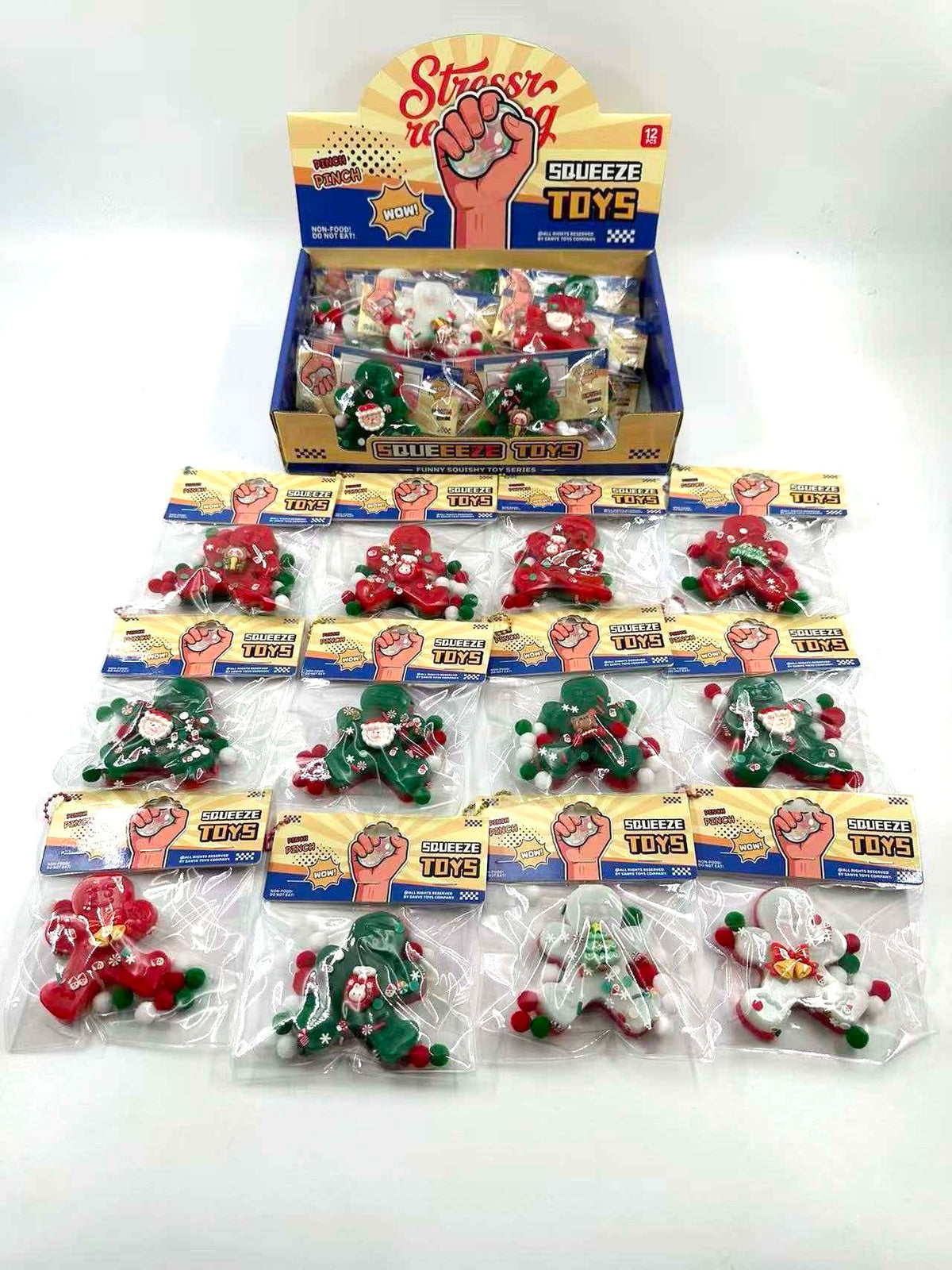 Gingerbread Man TPR Squishy Toy #TPSQ-06GB (12PC)