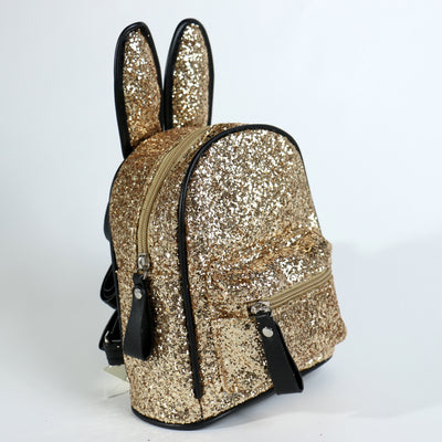 Fashion Glitter Rabbit Ear Backpack #UBP7908AGD - Gold (PC)