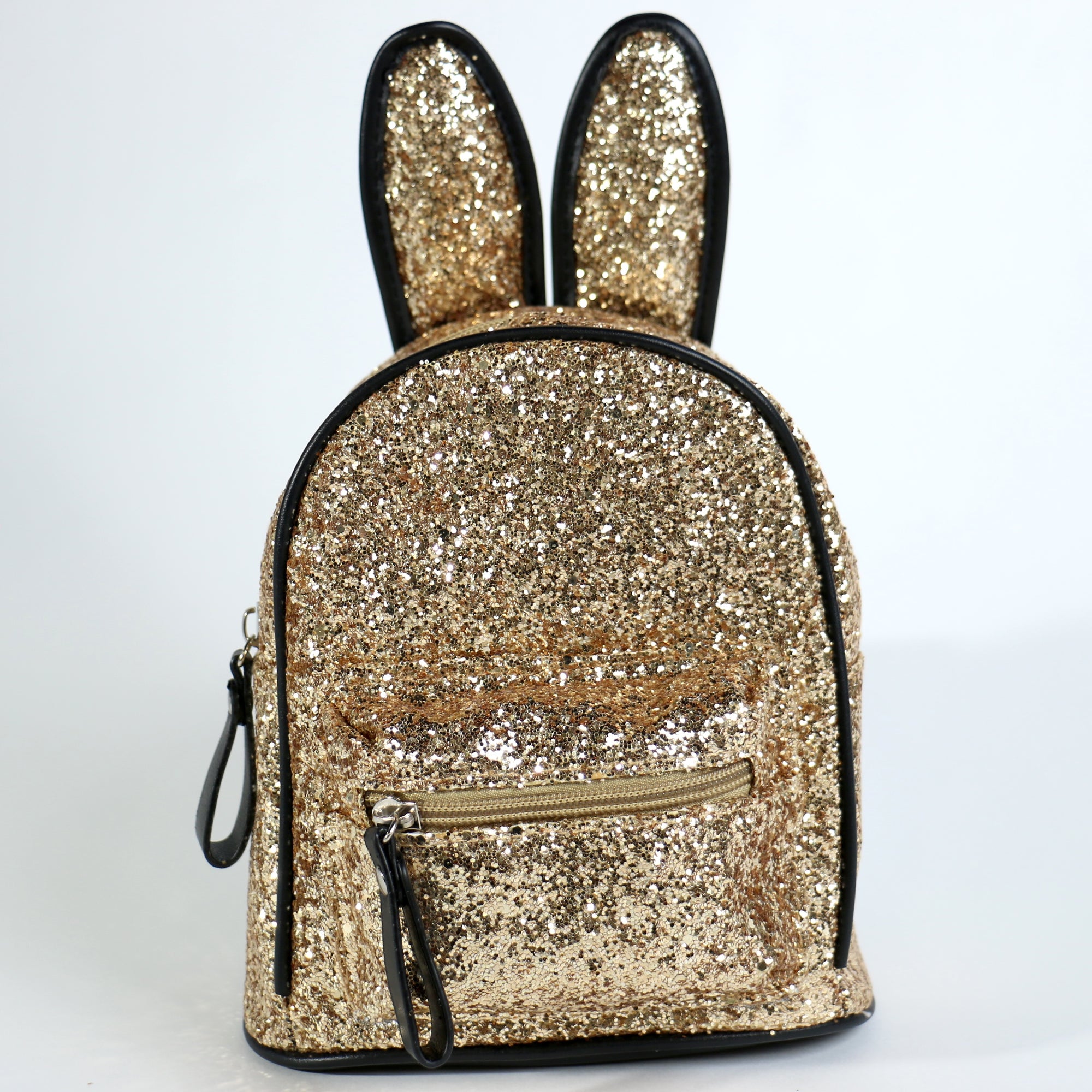 Fashion Glitter Rabbit Ear Backpack #UBP7908AGD - Gold (PC)