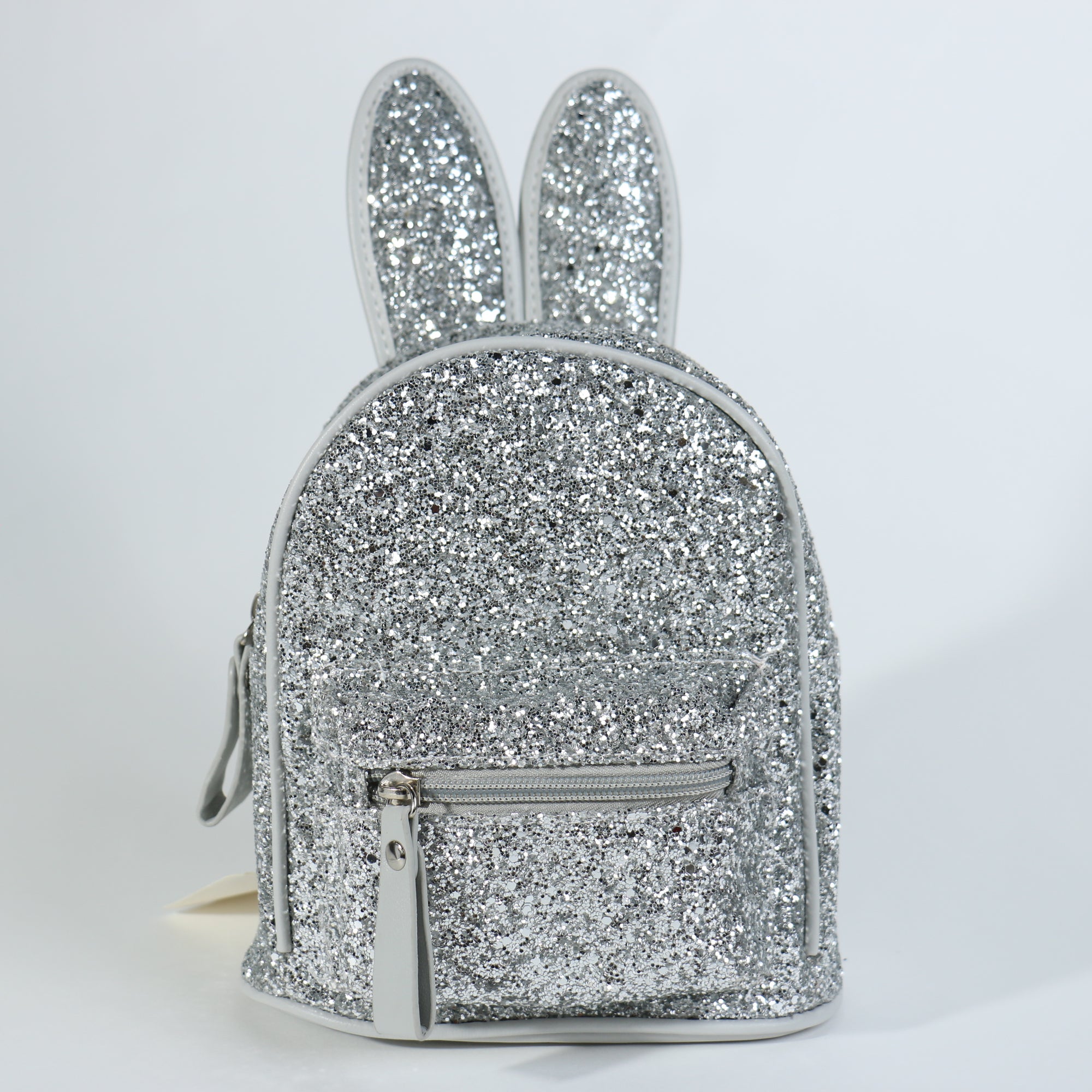 Fashion Glitter Rabbit Ear Backpack #UBP7908ASL - Silver (PC)