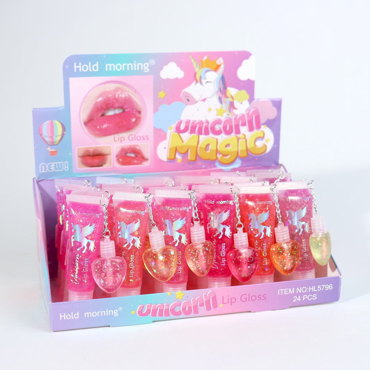 Hold Morning Unicorn Magic Lip Gloss #LIPSP/0052 (24PC)