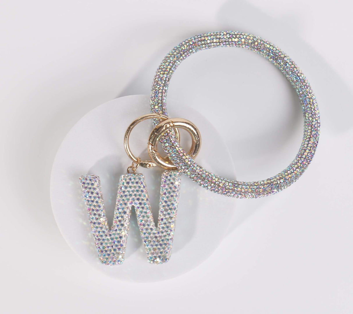 Fashion Wristlet Initial Keychain (PC)