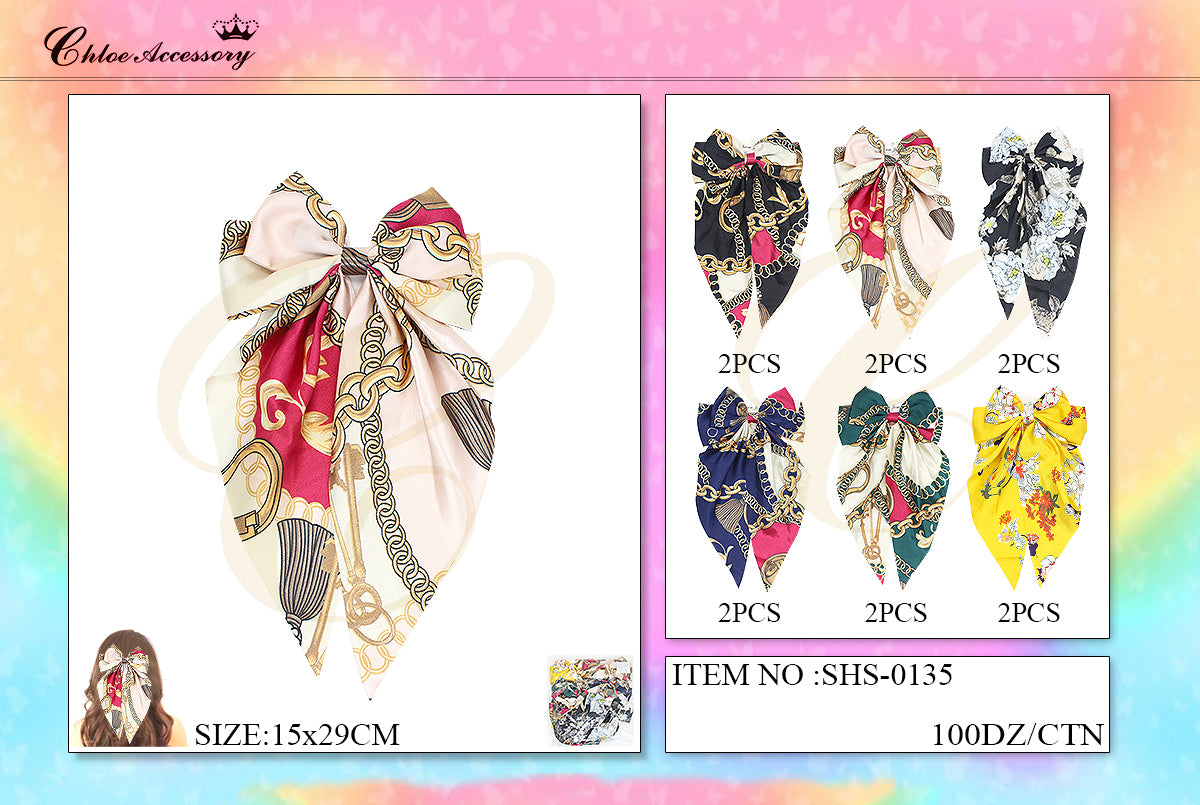 Fashion Long Strand Hairbows #SHS0135 (12PC)