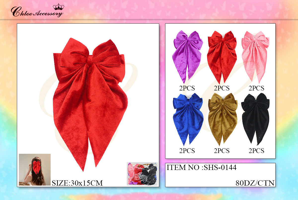 Fashion Long Strand Hairbows #SHS0144 (12PC)