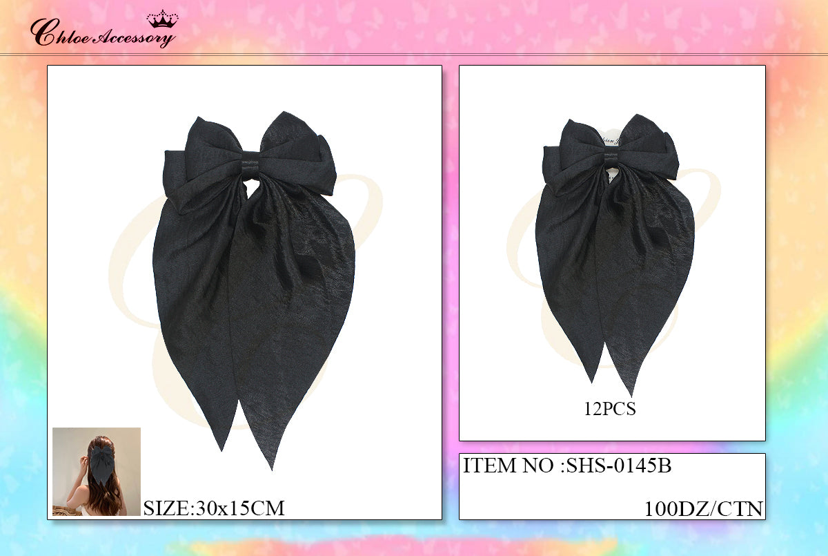 Fashion Long Strand Hairbows #SHS0145B (12PC)