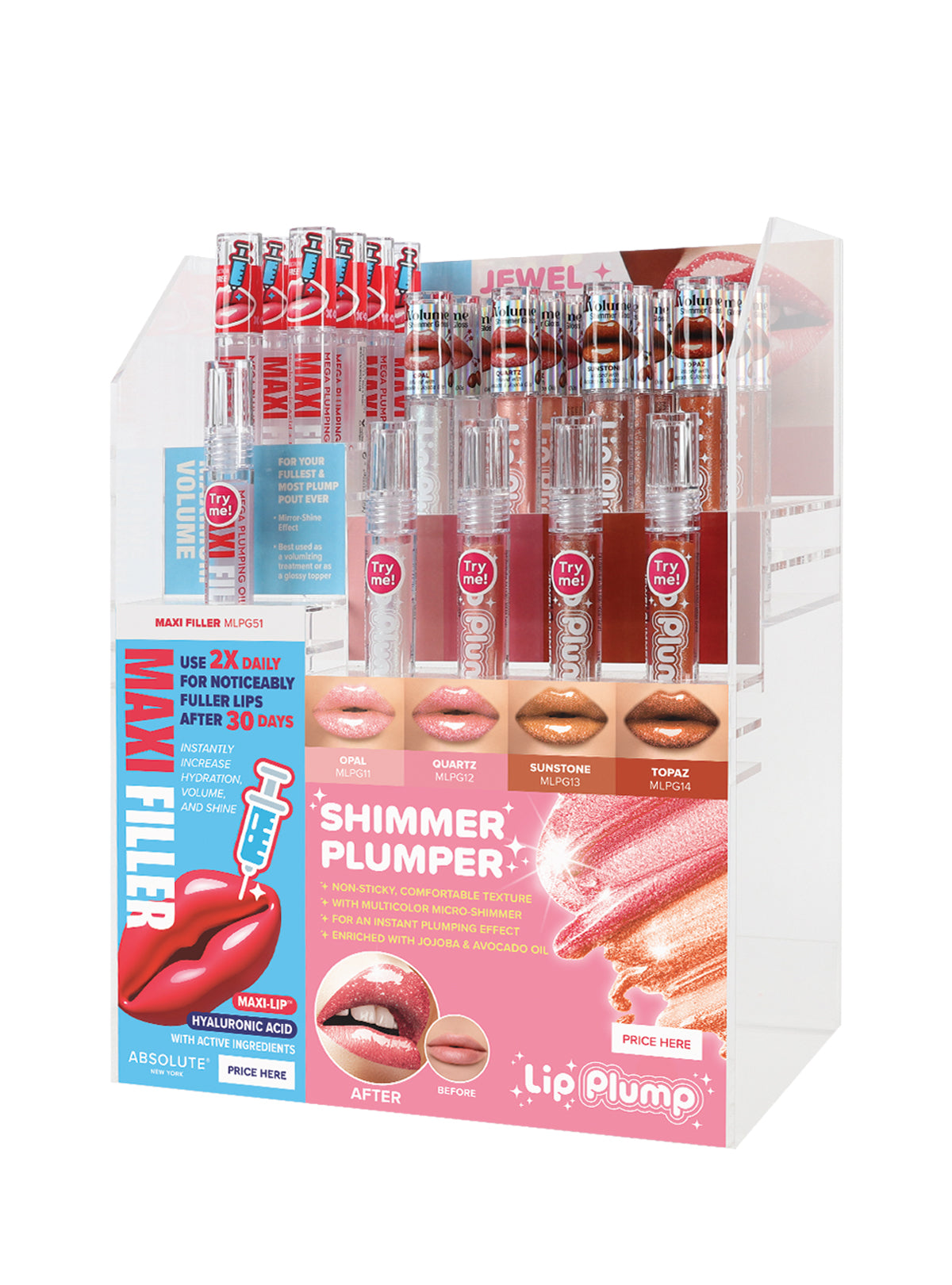 Absolute Shimmer Plumper & Max Filler Gloss SET #STMLPG3 (30PC)