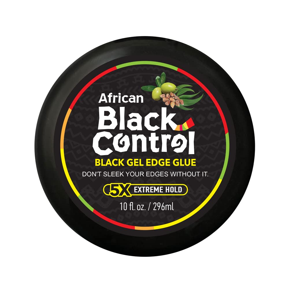 African Black Control Black Gel Edge Glue 5X Extreme Hold (PC)