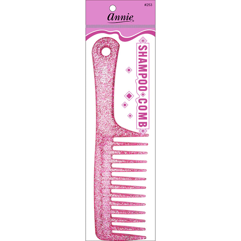 #253 Annie Shampoo Comb Sparkly Assorted (12PC)