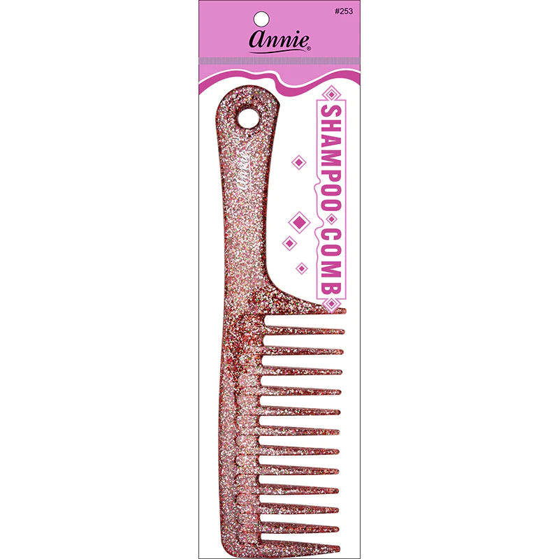 #253 Annie Shampoo Comb Sparkly Assorted (12PC)