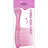 #254 Annie Jumbo Rake Comb Sparkly Assorted (12PC)