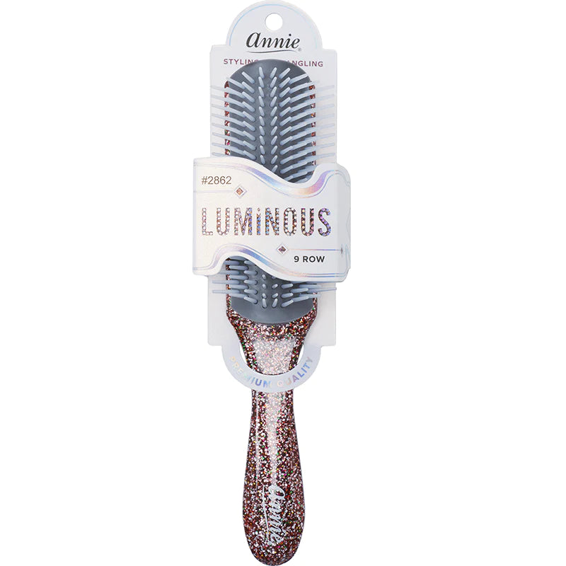 #2862 Annie Styling & Detangling 9 Row Comb Sparkly Assorted (6PC)