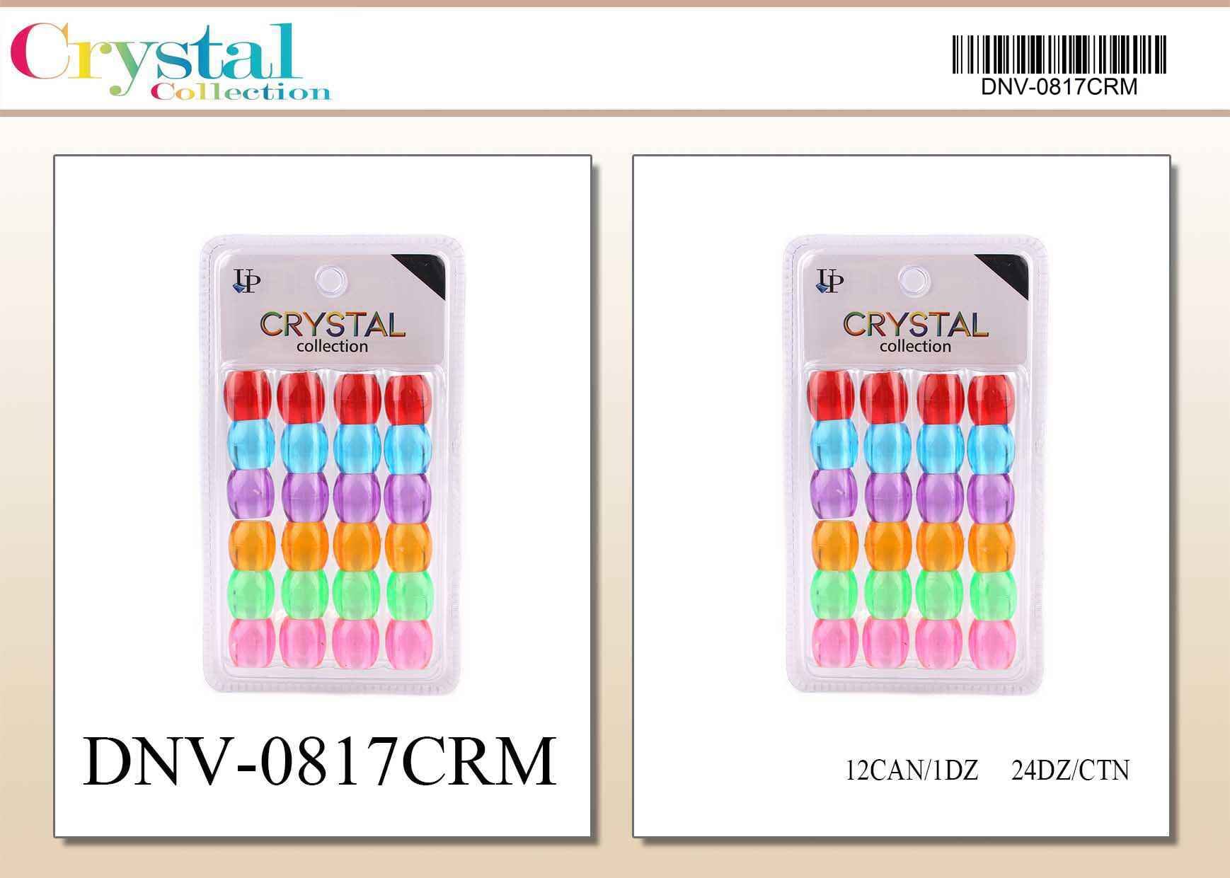 Plastic Clear Assort Beads #DNV0817CRM (12PC)