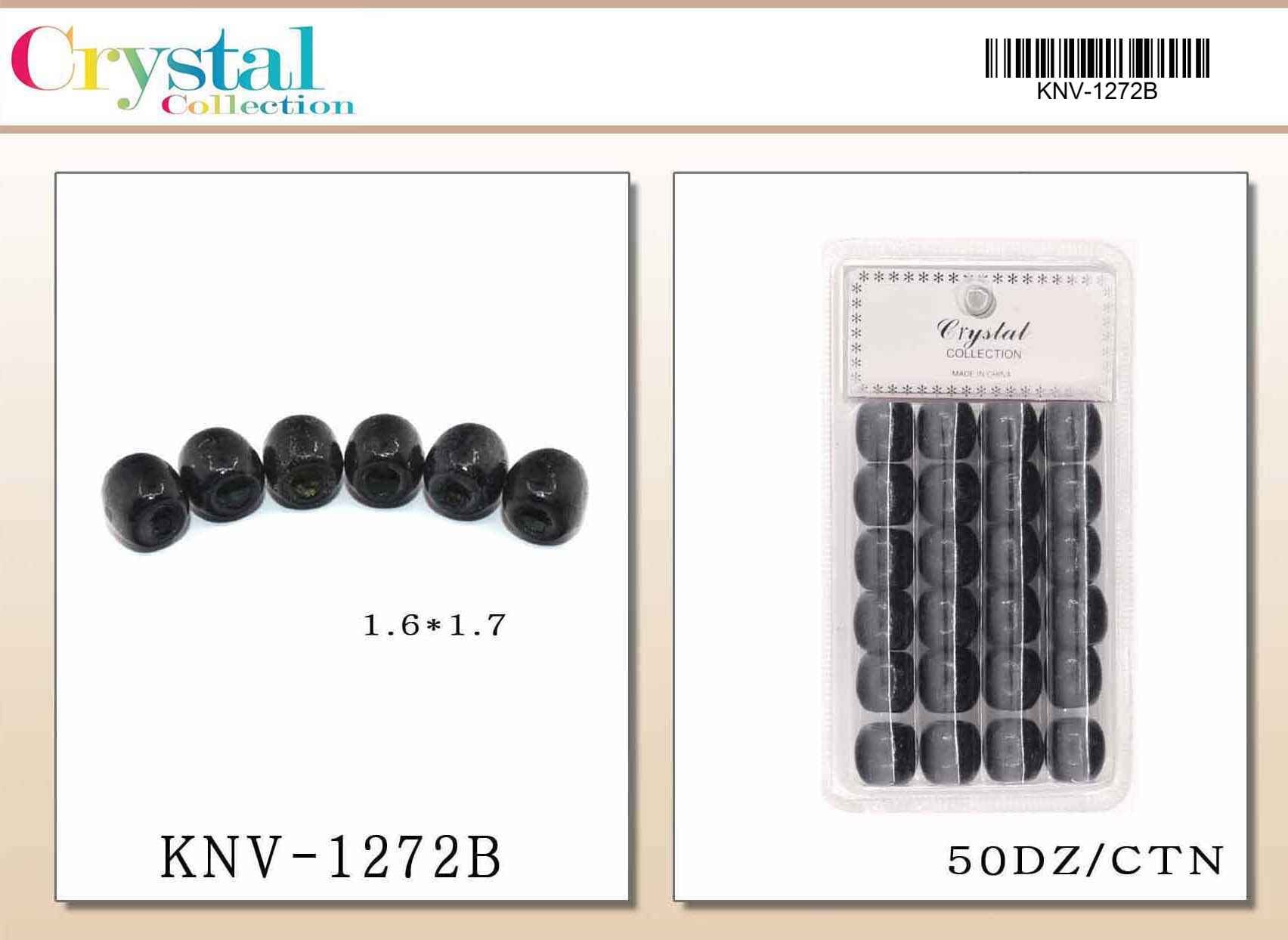Black Wood Beads #KNV1272B (12PC)