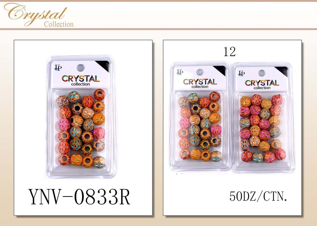 Design Assort Wood Beads #YNV0833R (12PC)
