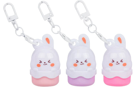 Beauty Treat Bunny Lip Balm Keychain #671 (24PC)