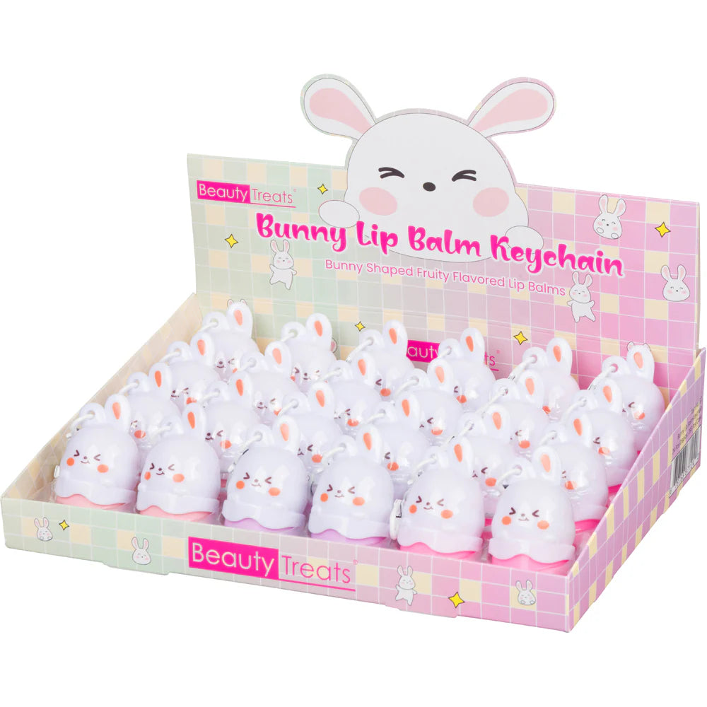 Beauty Treat Bunny Lip Balm Keychain #671 (24PC)