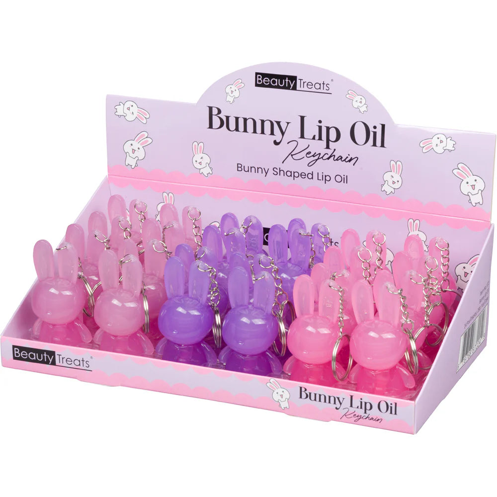 Beauty Treat Bunny Lip Oil Keychain #672 (24PC)