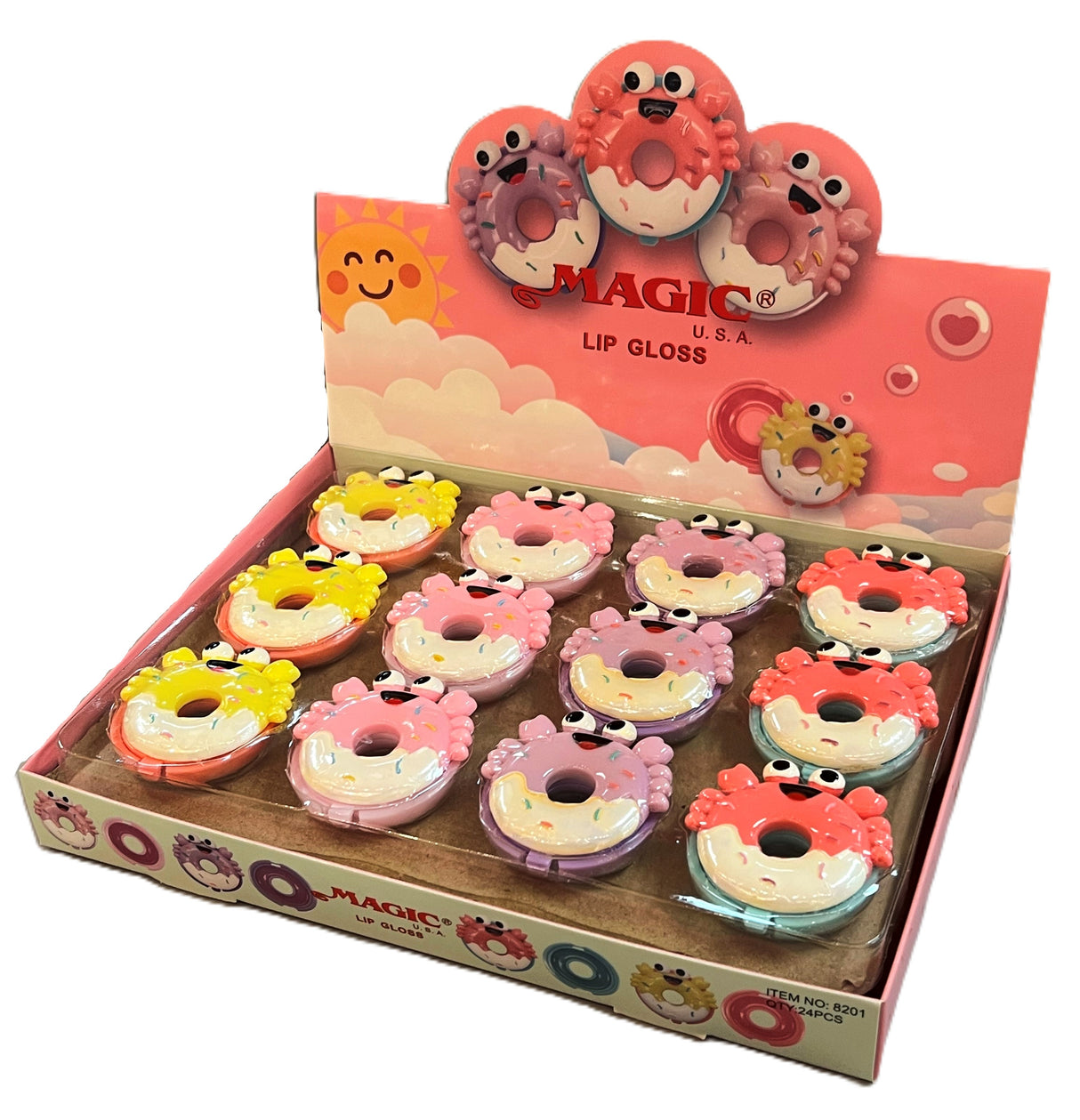 Beauty Treats Magic Donut Lip Balm #8201 (24PC)