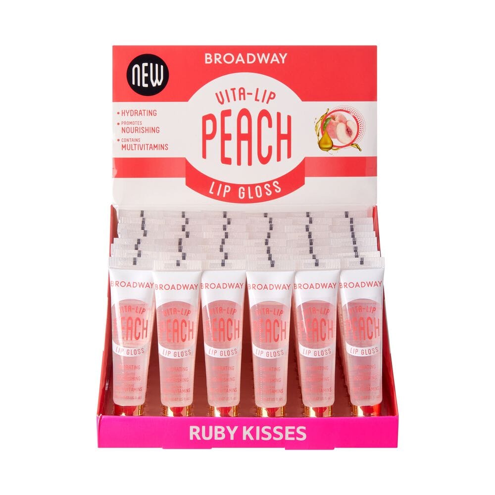 Broadway Vita-Lip Lipgloss Peach Oil Set (48PC)