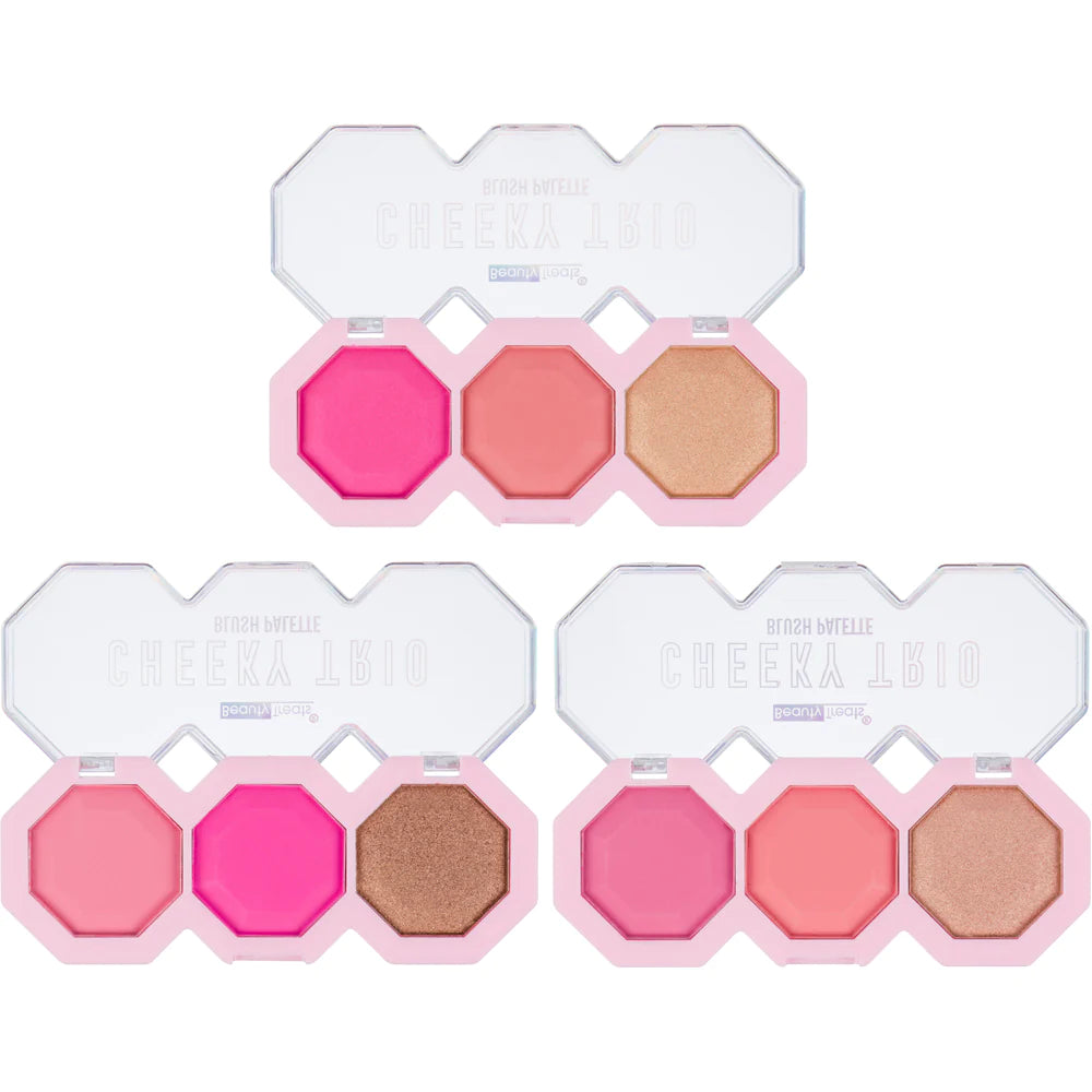 Beauty Treat Cheeky Trio Blush Palette #381 (24PC)