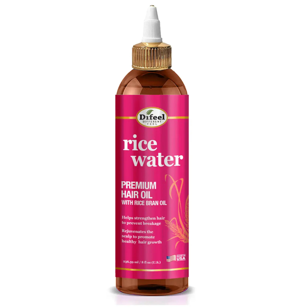 Difeel Rice Water Premium Hair Oil 8oz (PC)