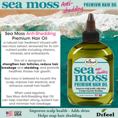 Difeel Sea Moss Anti Shedding Premium Hair Oil 7.1oz (6PC)