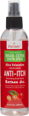 Dr.Girls Rice Water Anti-Itch Braid Extra Sheen Spray 6oz (PC)
