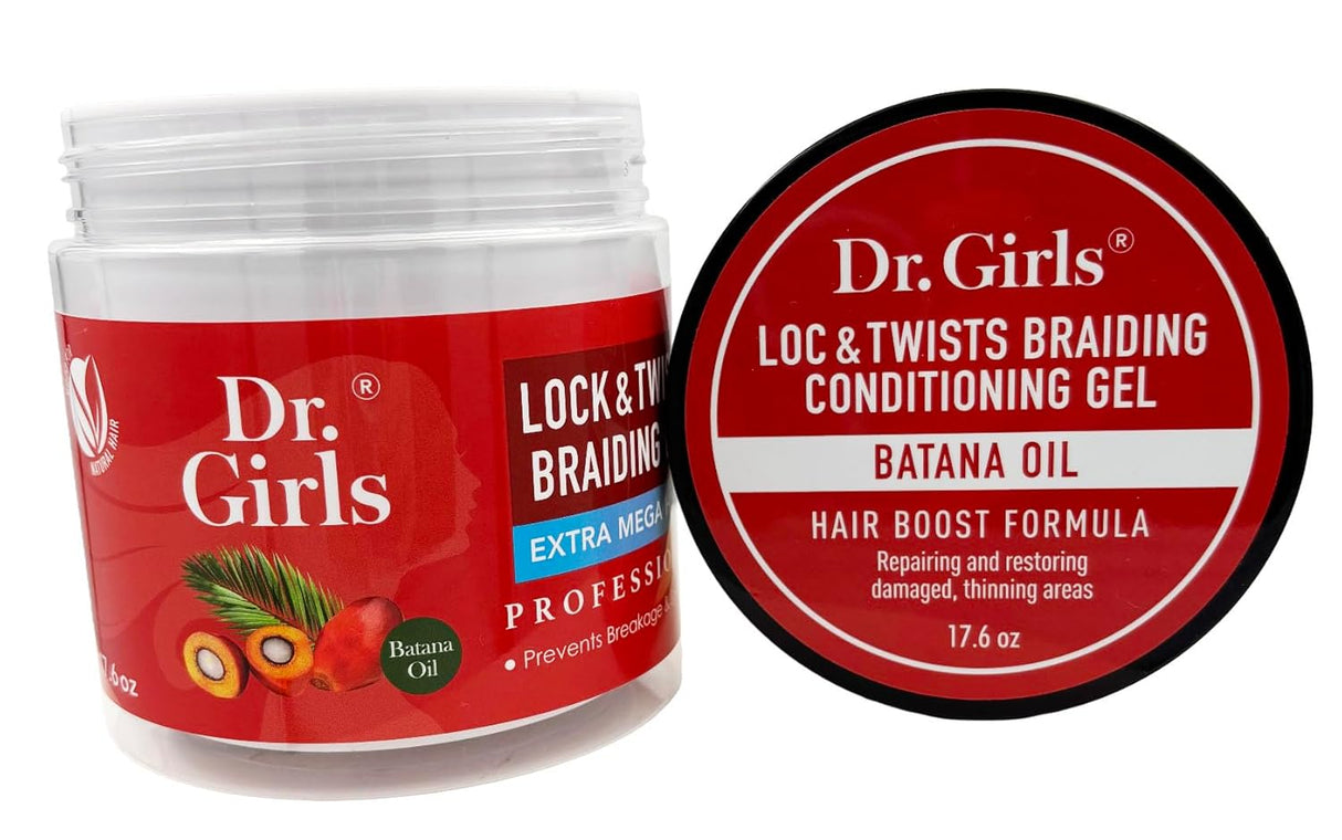Dr.Girls Loc & Twists Braiding Conditioning Gel 17.6oz - Batana Oil (PC)