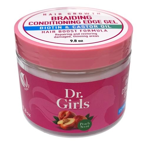 Dr.Girls Braiding Conditioning Edge Gel 9.8oz - Peach (PC)